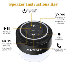HAISSKY quick Bluetooth pairing with phones, tablets, and laptops.