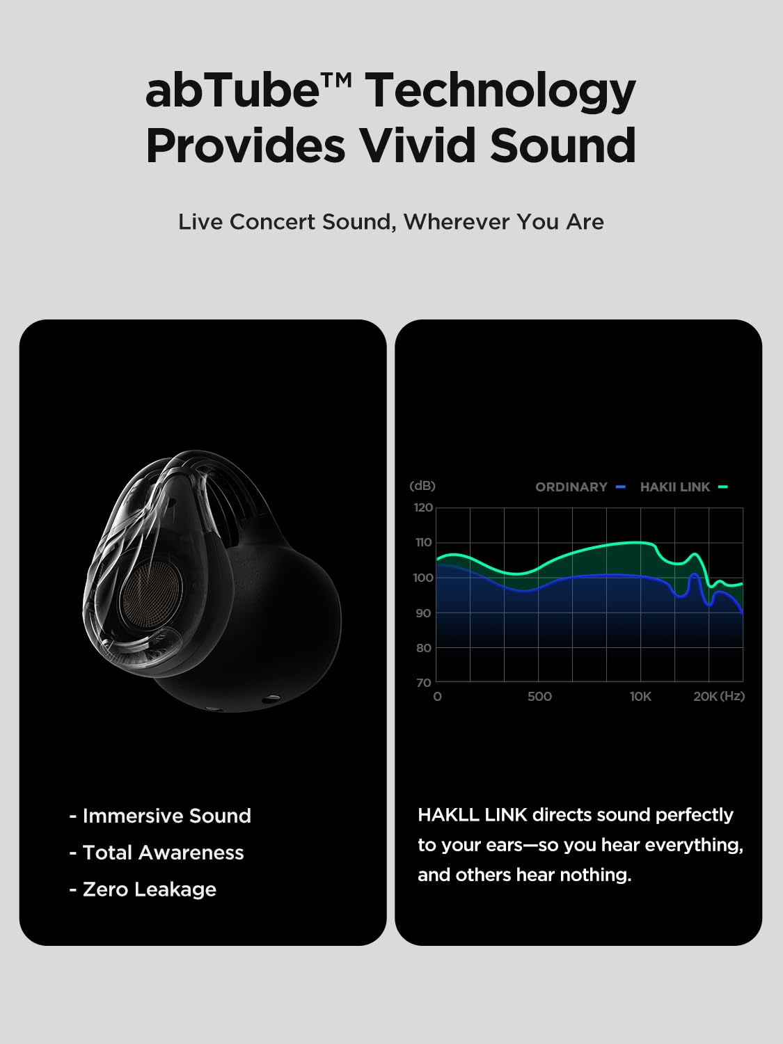 HAKII conceptual 12mm driver view indicating rich sound benefit