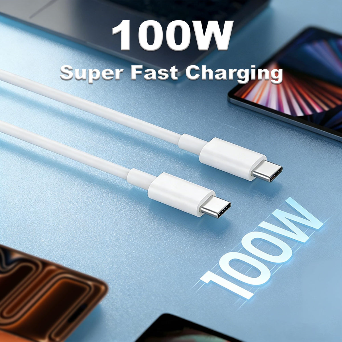 HALIHALL USB-C 6ft and 10ft cables with connectors offering flexible charging reach
