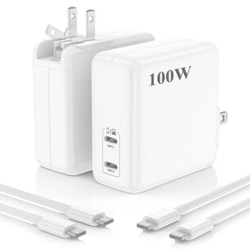 HALIHALL front view dual-port charger showing ports and compact profile for fast charging