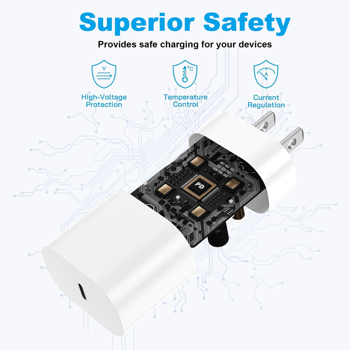 HALIHALL safety protections prevent overcharging and overheating during charging