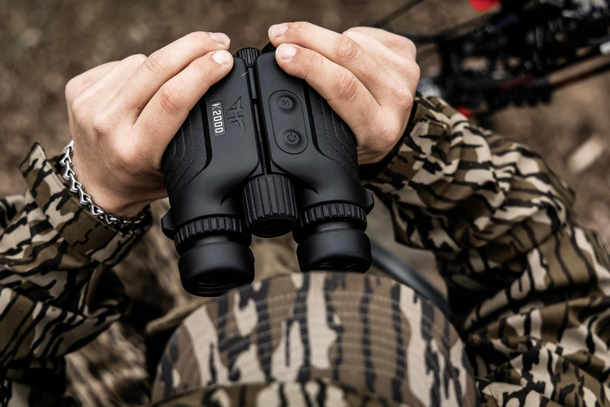 Halo Optics K2000 in a forest setting ready for versatile outdoor observation.