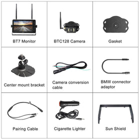 Haloview BT7 120-degree wide view covers wider rear and sides.
