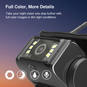 Haloview BT7 night vision full-color sensor maintains color in dim light.