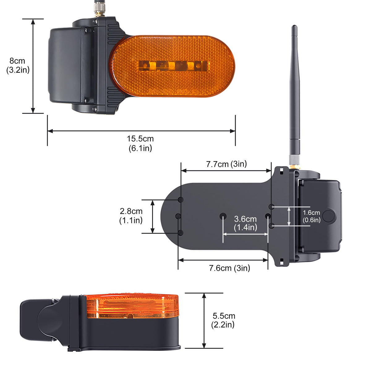 Haloview BTC133 side marker camera captures sharp 1080P video on the road