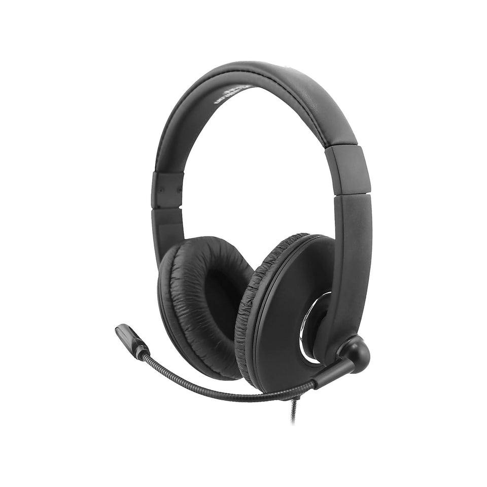 HamiltonBuhl Smart-Trek Mini front view showing headset and cleanable cushions for classroom durability