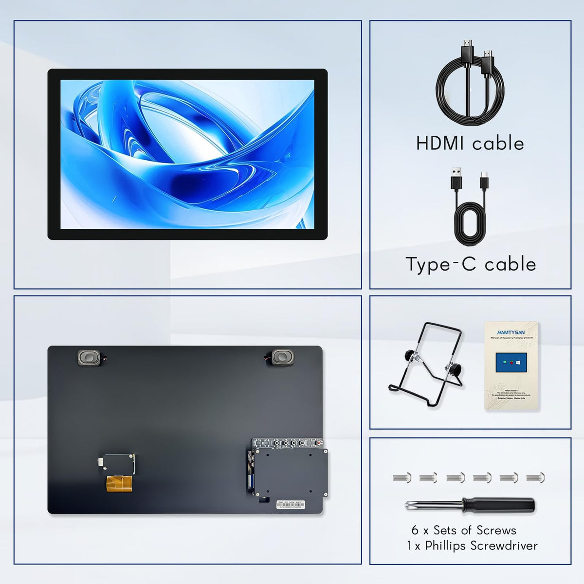 HAMTYSAN 3-in-1 mode enables versatile display setups.