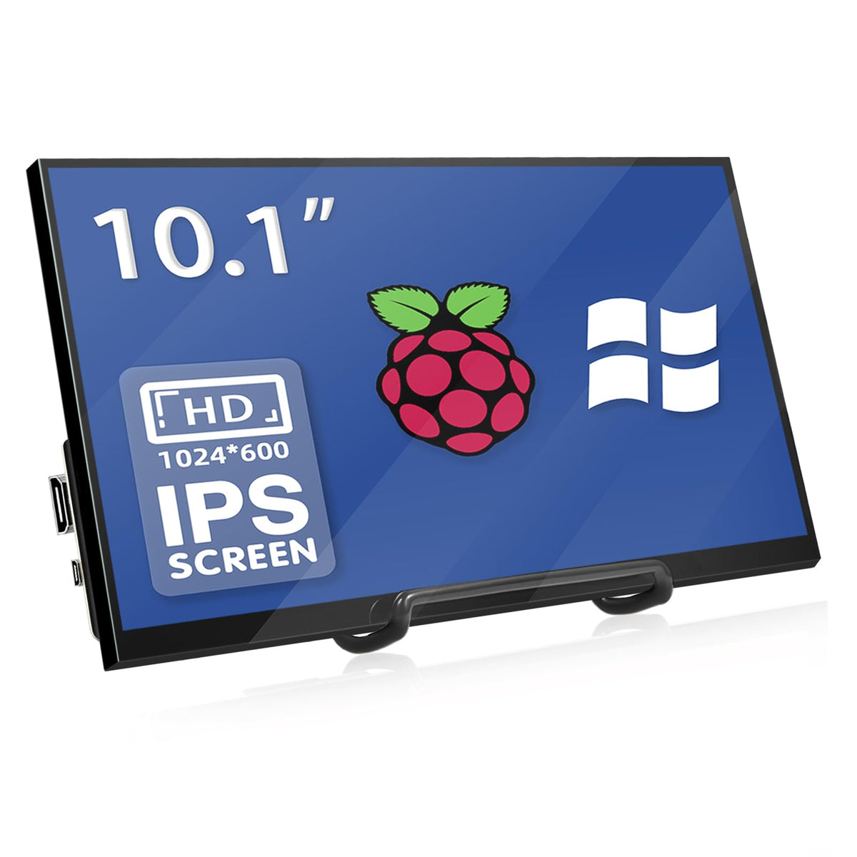 HAMTYSAN front panel view showing clear 10.1-inch display and bezel, ideal for compact projects
