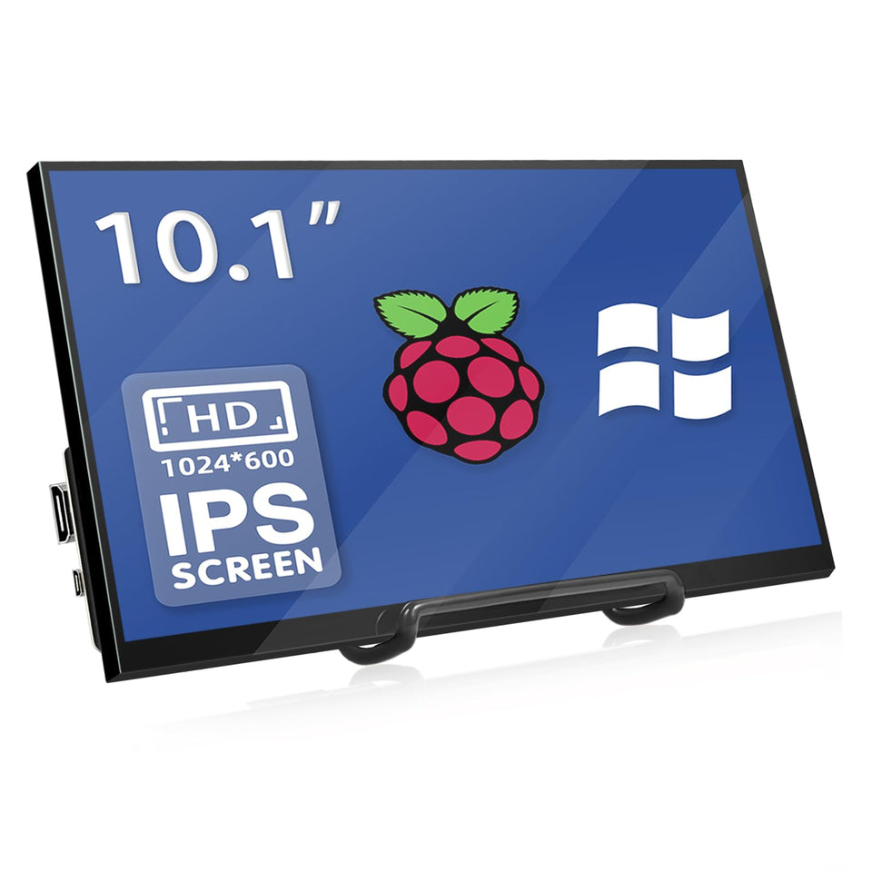 HAMTYSAN front panel view showing clear 10.1-inch display and bezel, ideal for compact projects