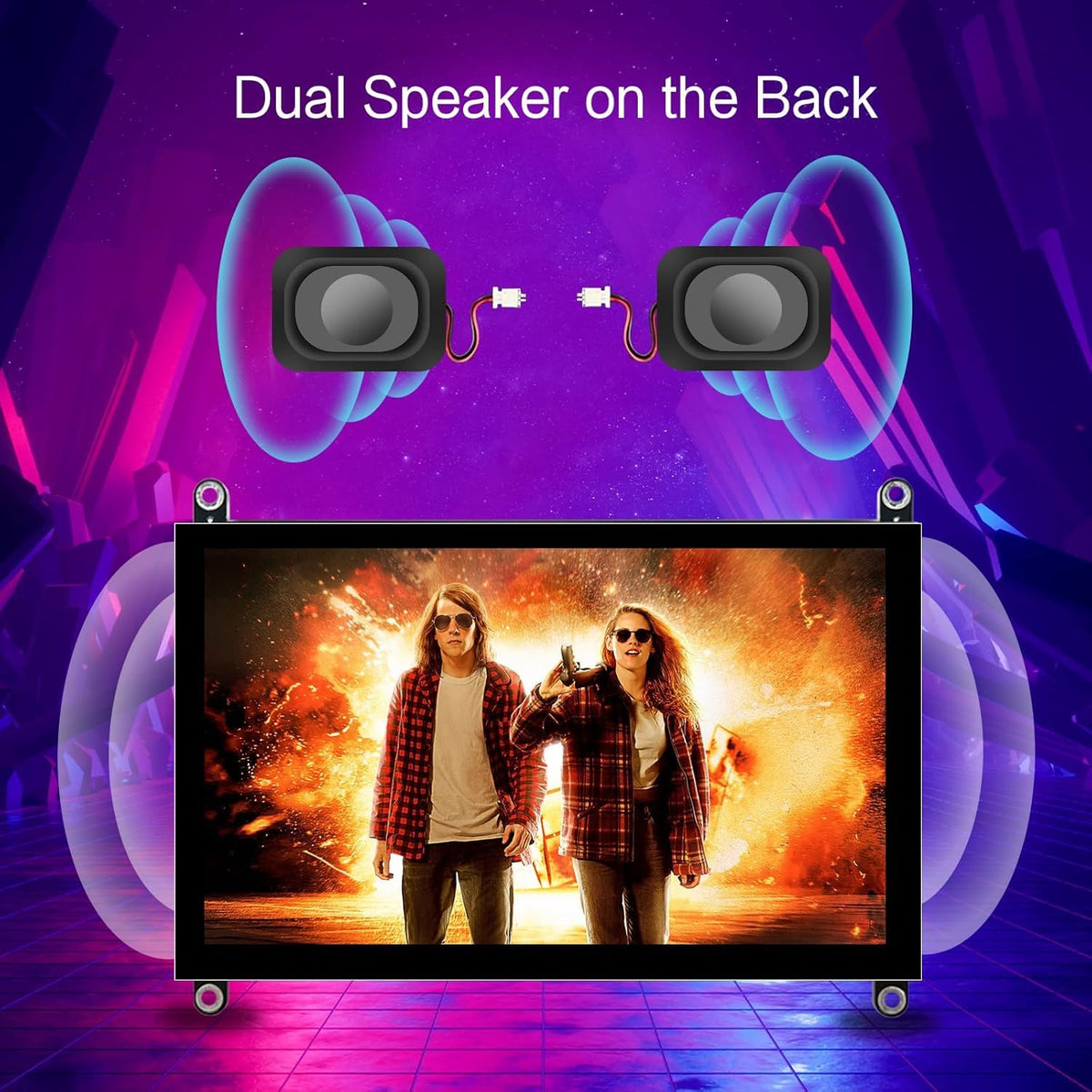 HAMTYSAN HDMI and power ports view for easy connectivity benefit