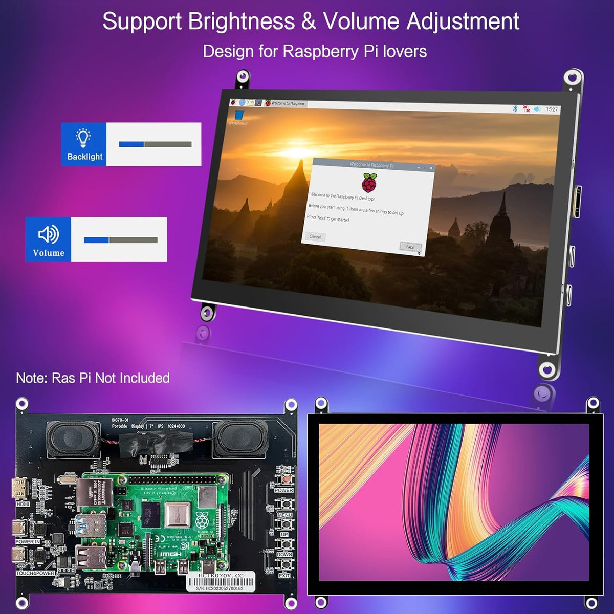 HAMTYSAN connected to Raspberry Pi showing responsive touch control benefit