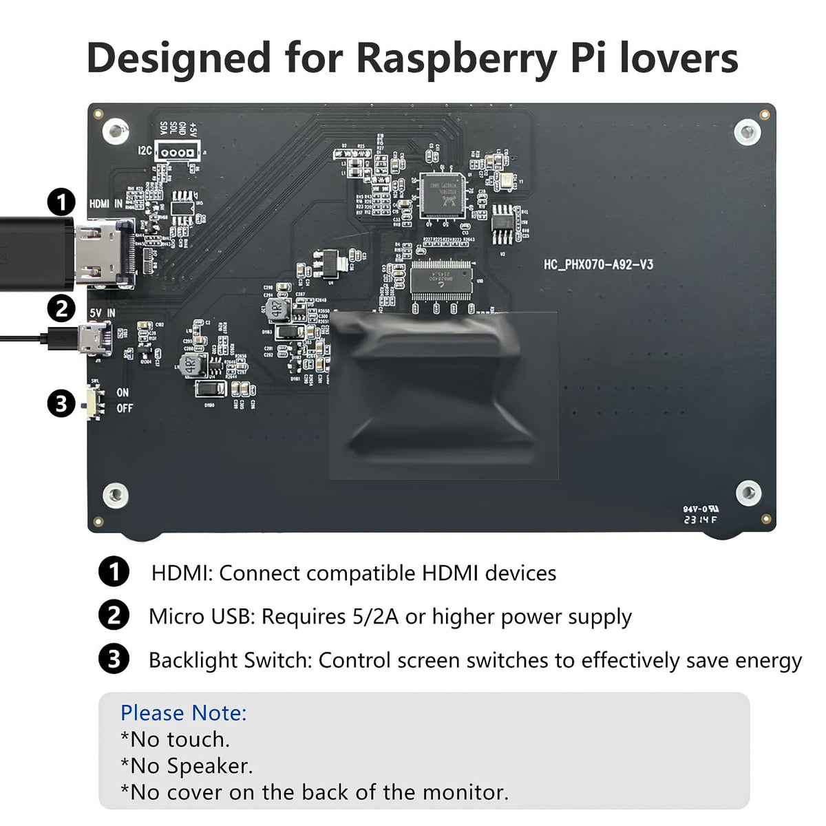 HAMTYSAN connected to a Raspberry Pi demonstrating plug-and-play benefit