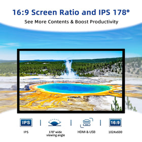 HAMTYSAN close-up of IPS screen texture highlighting vibrant color and wide viewing angles
