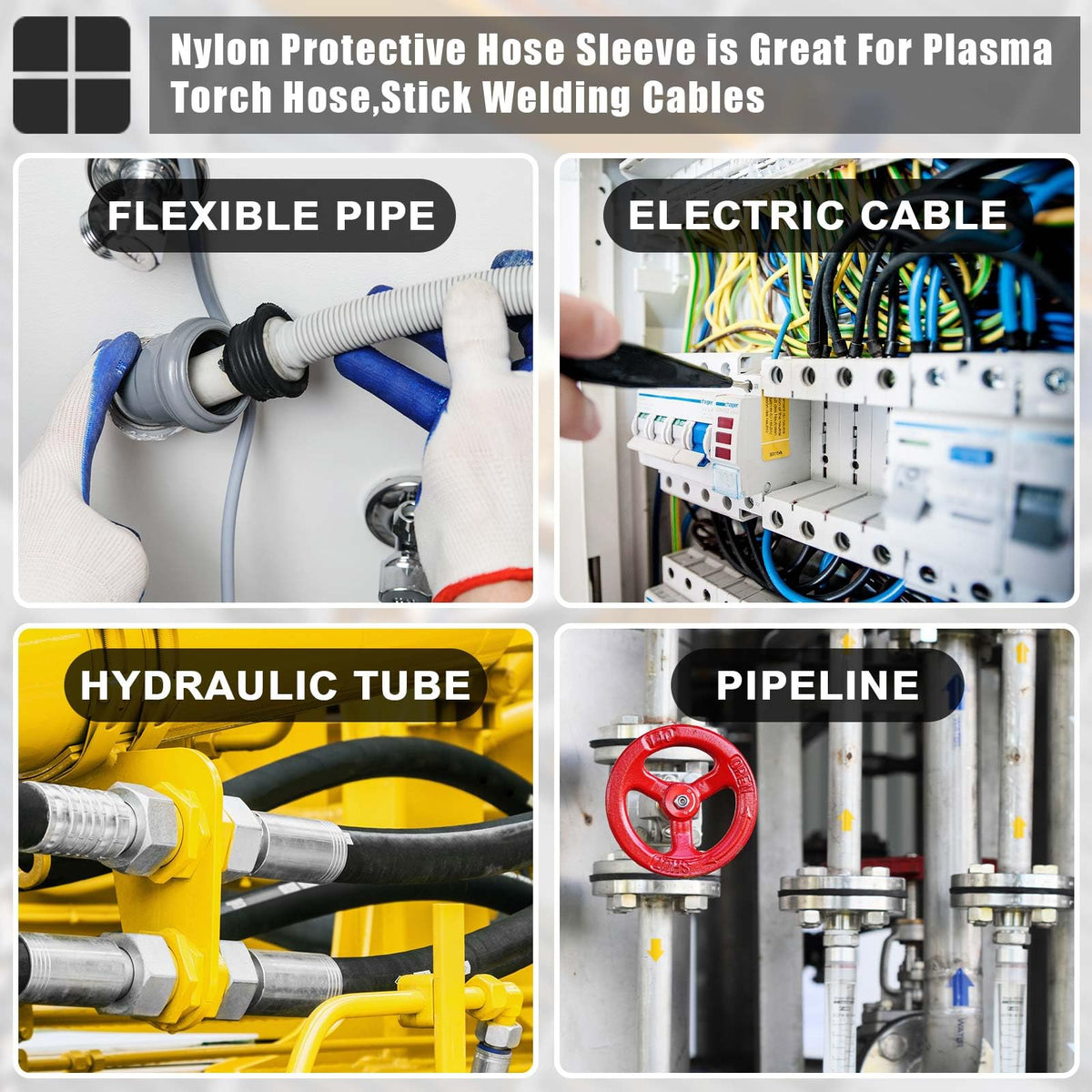 Hanaive wrapped wire bundle demonstrating neat cable management and safety
