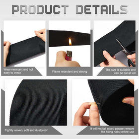 Hanaive sleeve being cut with scissors to custom length for easy installation
