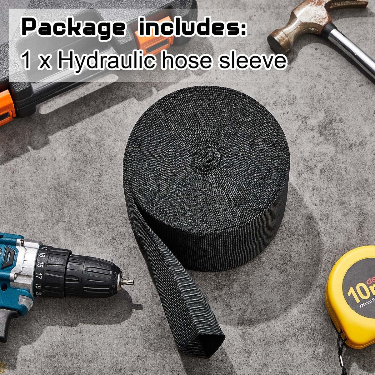 Hanaive sleeve fitted on TIG torch hose showing improved wear protection