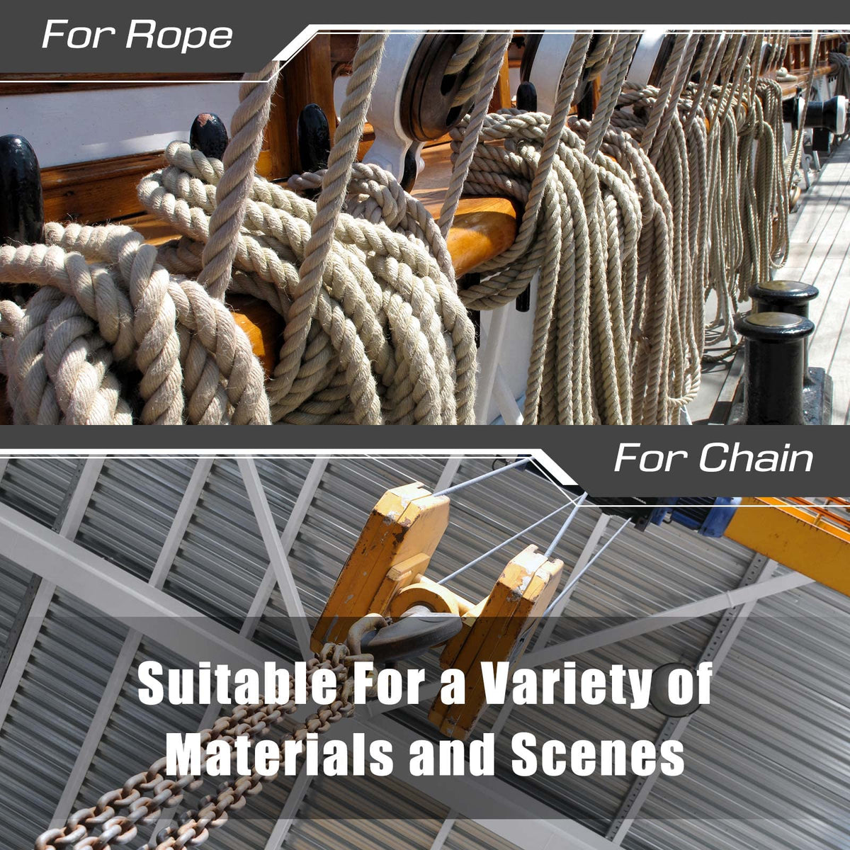 Hanaive installed in a workshop routing multiple hoses neatly and preventing chafing