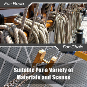 Hanaive installed in a workshop routing multiple hoses neatly and preventing chafing
