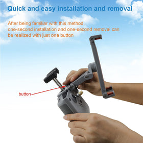 Hanatora RC-N3 sturdy, stable support holds the remote and tablet securely.