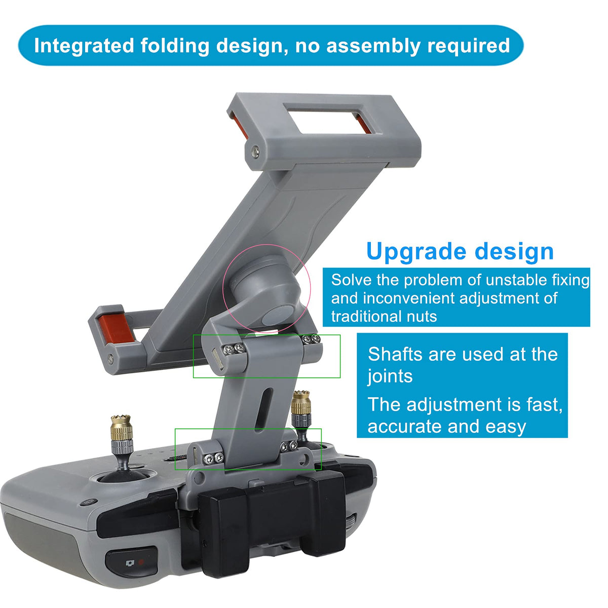 Hanatora RC-N3 tablet clip arm offers flexible viewing angle adjustments.