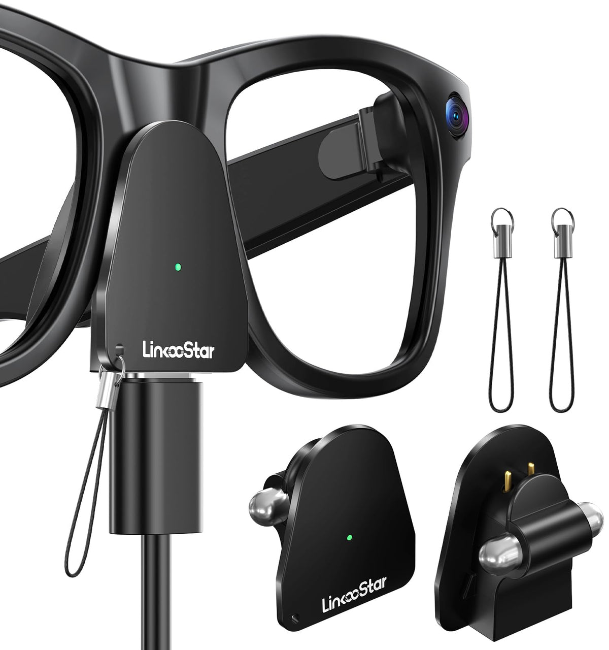 HanCenDa universal USB-C charger for Ray-Ban Meta glasses enables cable-free charging anywhere