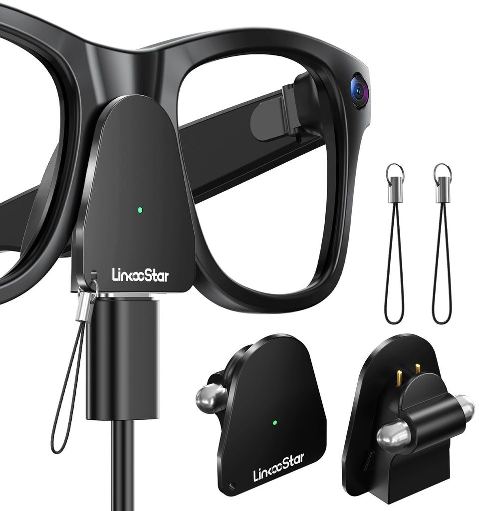 HanCenDa universal USB-C charger for Ray-Ban Meta glasses enables cable-free charging anywhere