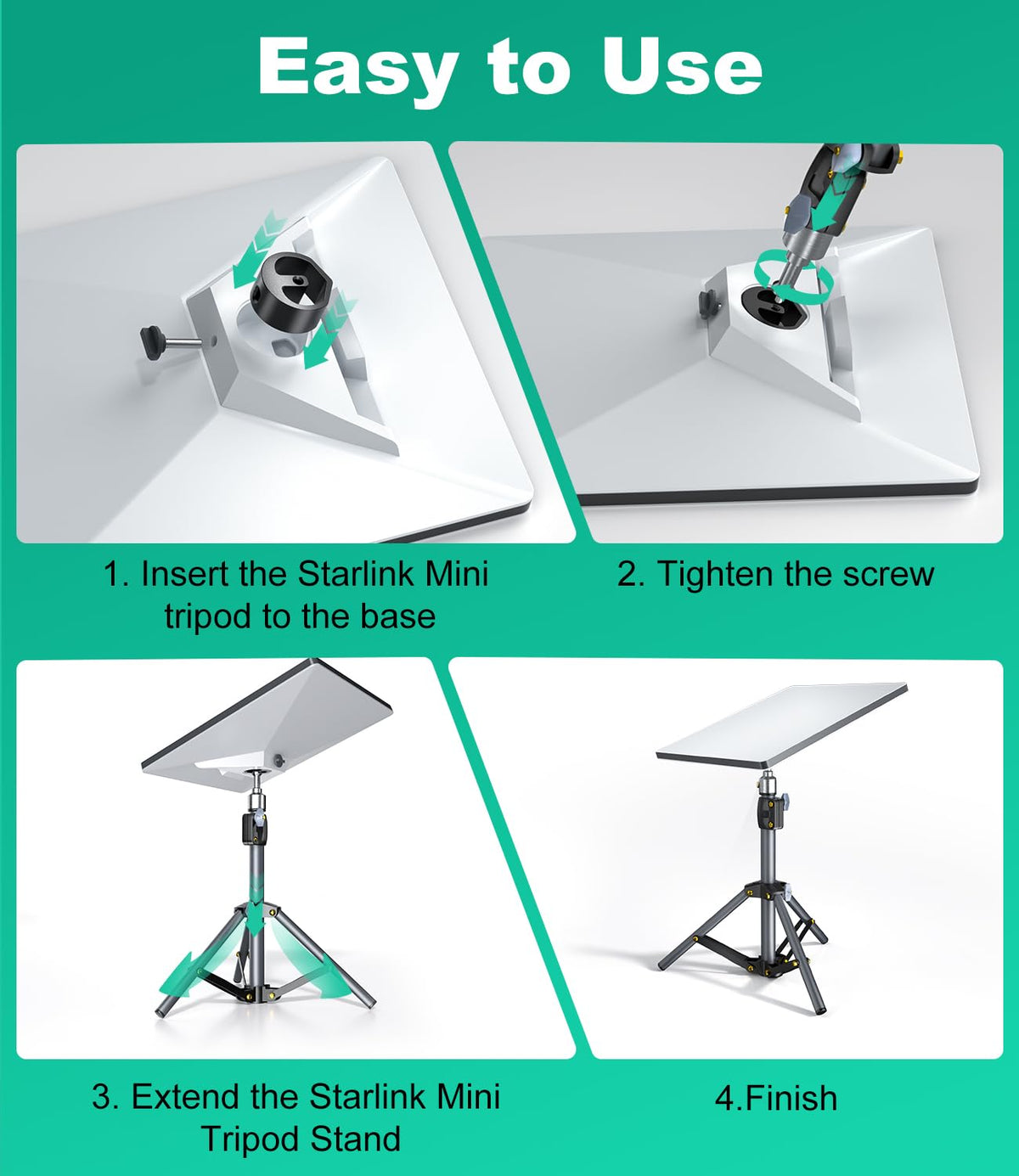 HanCenDa Starlink Mini Tripod accessories compatibility versatility.