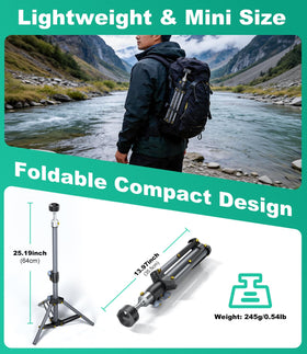 HanCenDa Starlink Mini Tripod backpack-ready portable design.