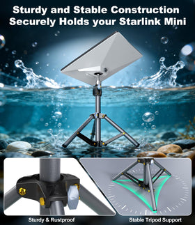HanCenDa Starlink Mini Tripod Carbon steel build durability.