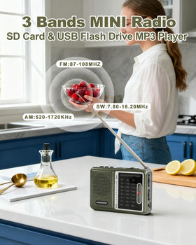 Handsider back with removable battery visible for easy replacement