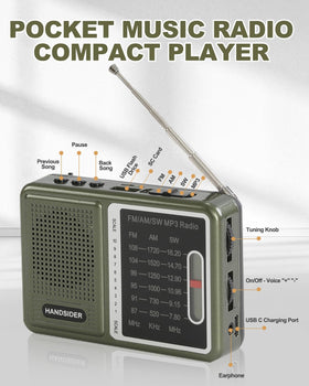 Handsider held in hand to show compact pocketable size benefit