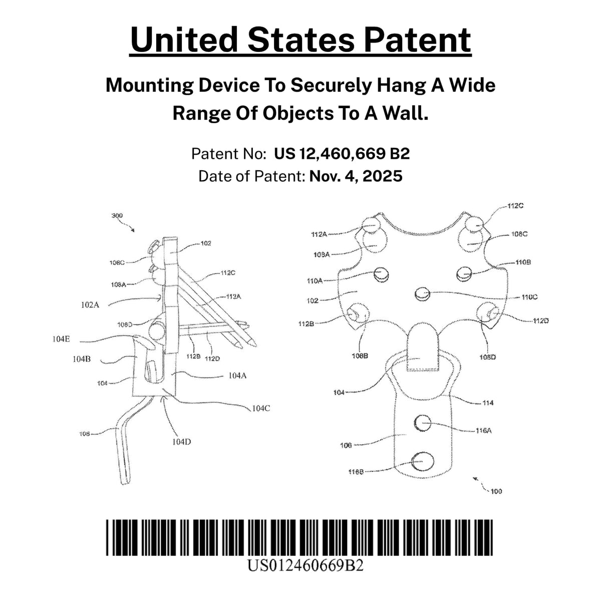 Hang Smart TV hardware kit arrangement showing all included parts for complete install