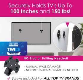 Hang Smart TV mounted in living room showing installation speed and clean appearance