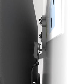 Hang Smart TV size comparison with person showing scale and suitability for large screens