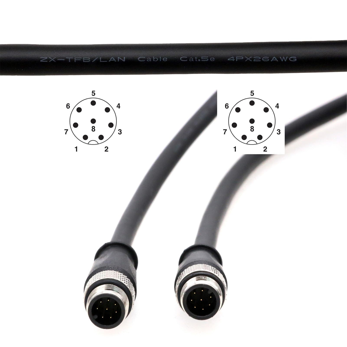HangTon connector close detail highlighting metal shell and shielded termination to reduce interference