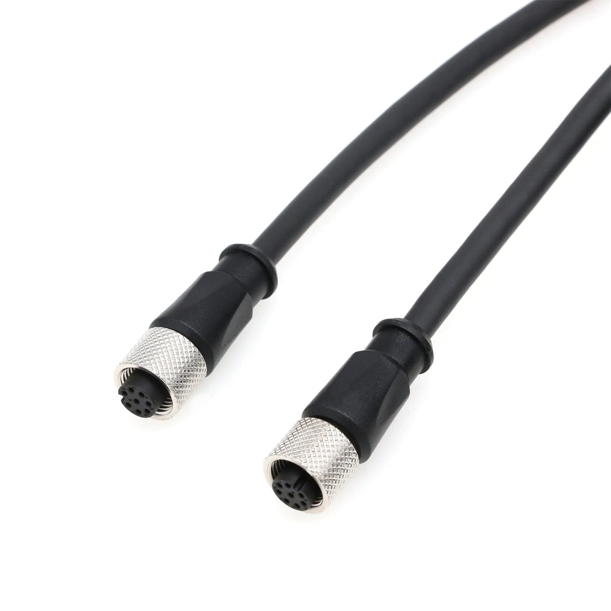 HangTon connector close-up metal shell bonded to shield for reduced interference