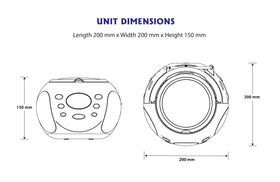 HANNLOMAX HX-305CD backlit LCD display enhances visibility indoors