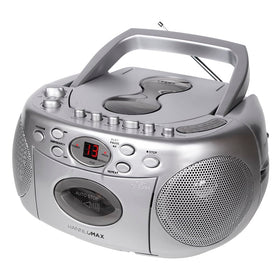 HANNLOMAX front view showing controls and CD lid, clear operation benefit