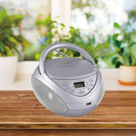 HANNLOMAX top-loading CD lid open demonstrating easy disc placement