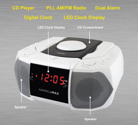 HANNLOMAX HX-334CD red LED display and buttons, quick time and alarm readability