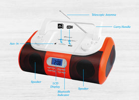 HANNLOMAX HX-509R USB/SD MP3 playback for on-the-go tunes