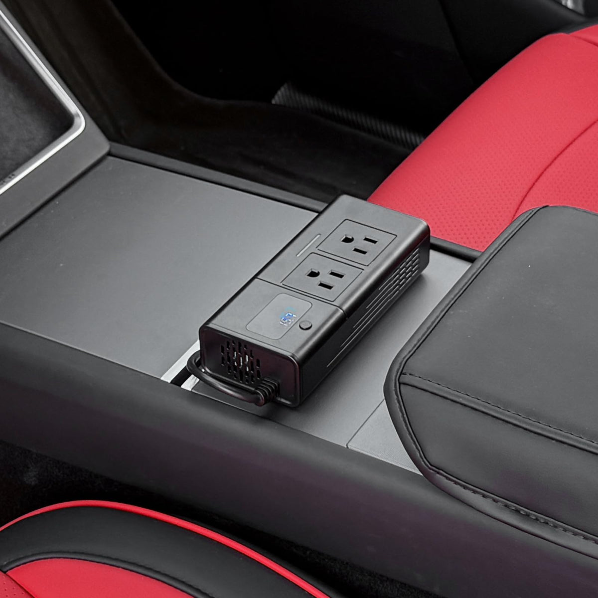 HANSSHOW 200W inverter ideal for road trips, camping, and mobile office setups.