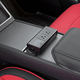 HANSSHOW 200W inverter ideal for road trips, camping, and mobile office setups.