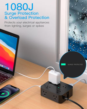 HANYCONY 1080J surge protection shields gear from power spikes