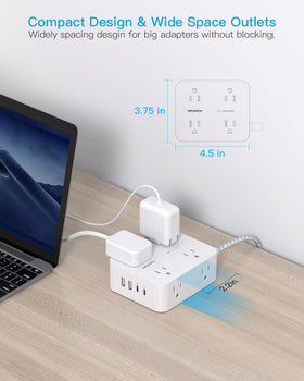 HANYCONY desk-organization design reduces cable clutter.