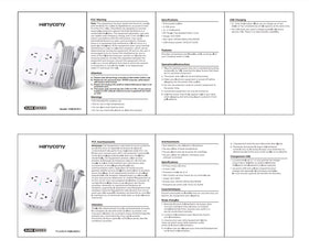 HANYCONY surge protector is ideal for dorm and home office use