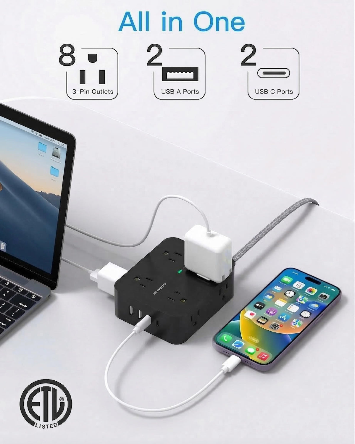 HANYCONY right-angle flat plug fitting tight wall spaces for convenient placement