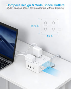 HANYCONY powering phones, laptop, and tablet simultaneously for versatile use