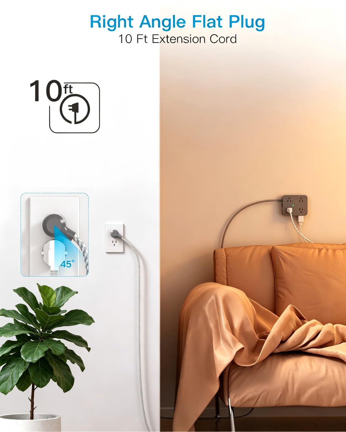 HANYCONY lifestyle desk charging station powering laptop, phone, and accessories efficiently
