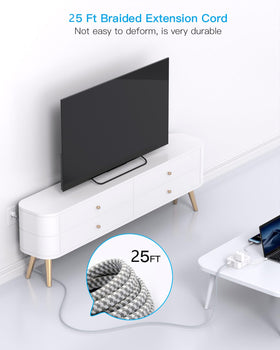 HANYCONY mounted under desk providing tidy power access and space saving